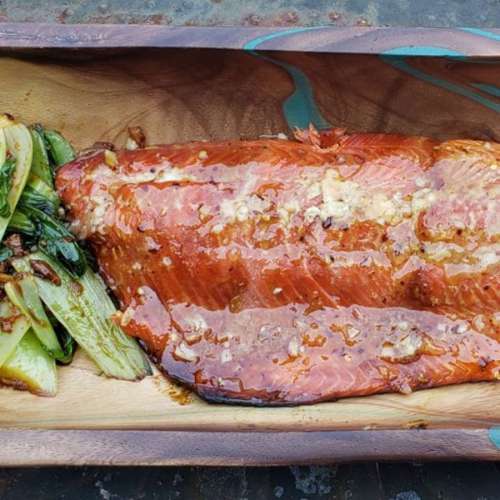 Keto, Gluten-free, Low carb Grilled Sweet n Spicy Thai Salmon