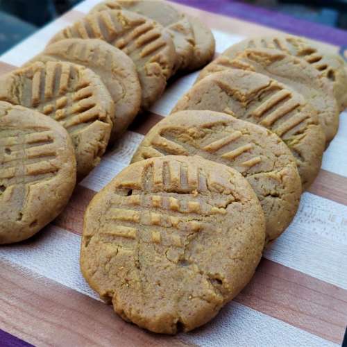 Keto, Gluten free, low-carb, Peanut Butter Cookies